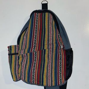 Multicolored Crossbody Backpack